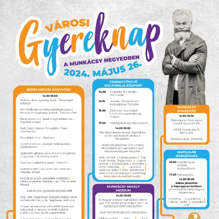 Városi Gyereknap a Munkácsy Negyedben